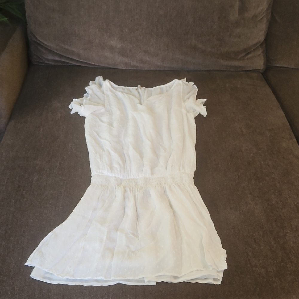 Ramy Brook White Sheer Dress